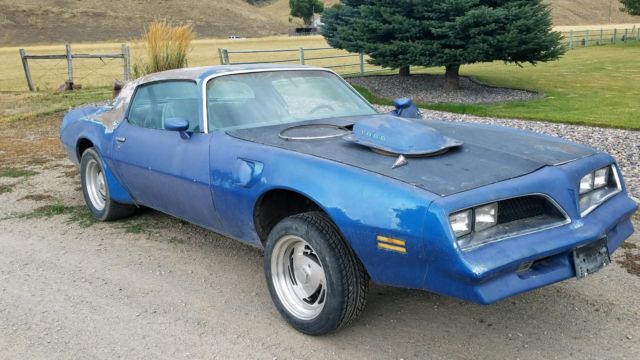 1978 Pontiac Trans am WS6 W72 400 6.6TA 4 Speed Manual project car 1978 Pontiac Trans Am