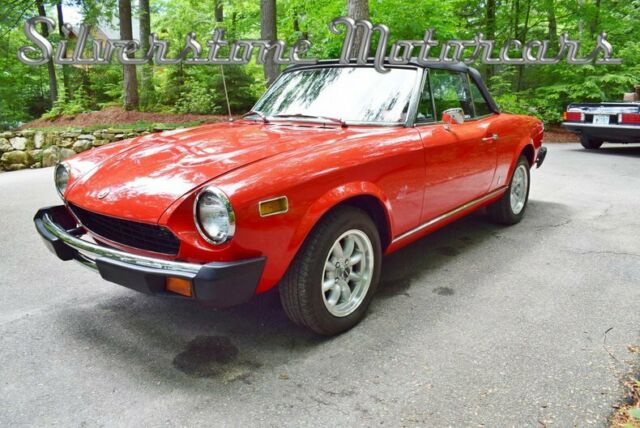 1978 Red Convertible Restored, Stunning Drives Great Disc Brakes 1800cc 1978 Fiat 124 Spider Spider
