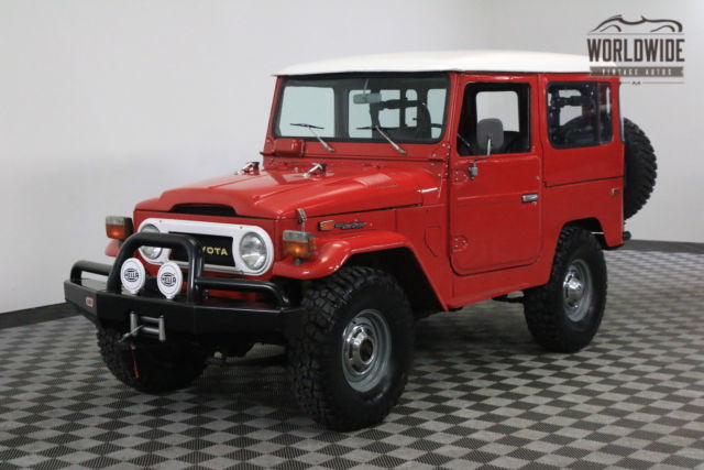 1978 Red FRAME OFF RESTORATION! 1978 Toyota Land Cruiser FRAME OFF RESTORATION