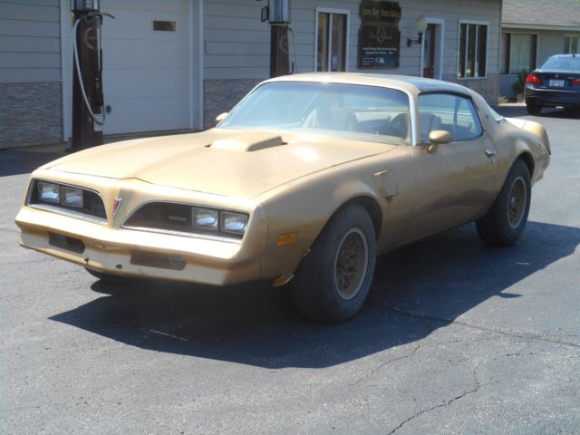 1978 Trans Am Solar Gold, T-Tops, 4-Spd, 400 engine. Complete, Numbers Matching 1978 Pontiac Firebird Trans Am