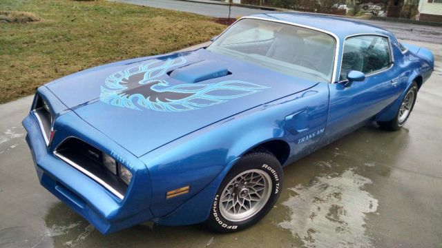 1978 TRANS AM W72 400 PONTIAC, WS6, 4 SPEED, MARTINIQUE BLUE, FACTORY A/C!!! 1978 Pontiac Trans Am