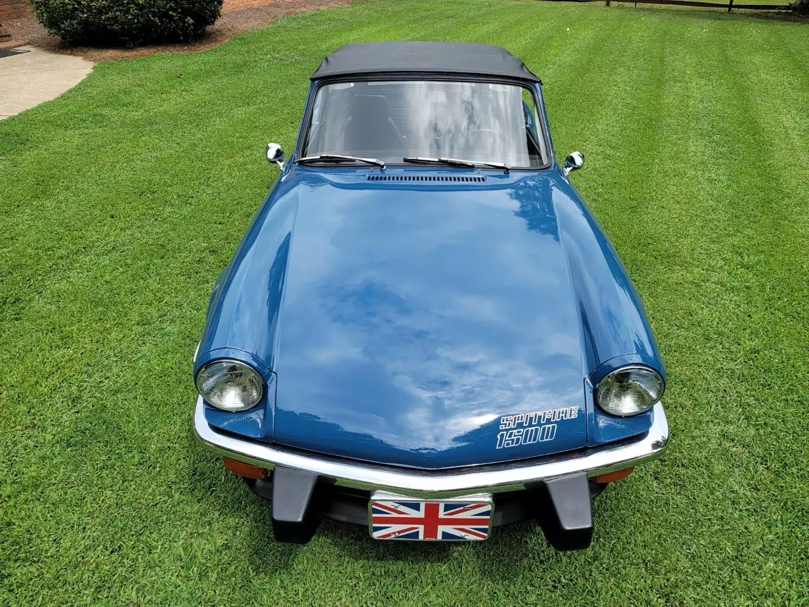 1978 Triumph Spitfire Convertible Blue new leather interior 1978 Triumph Spitfire new leather interior