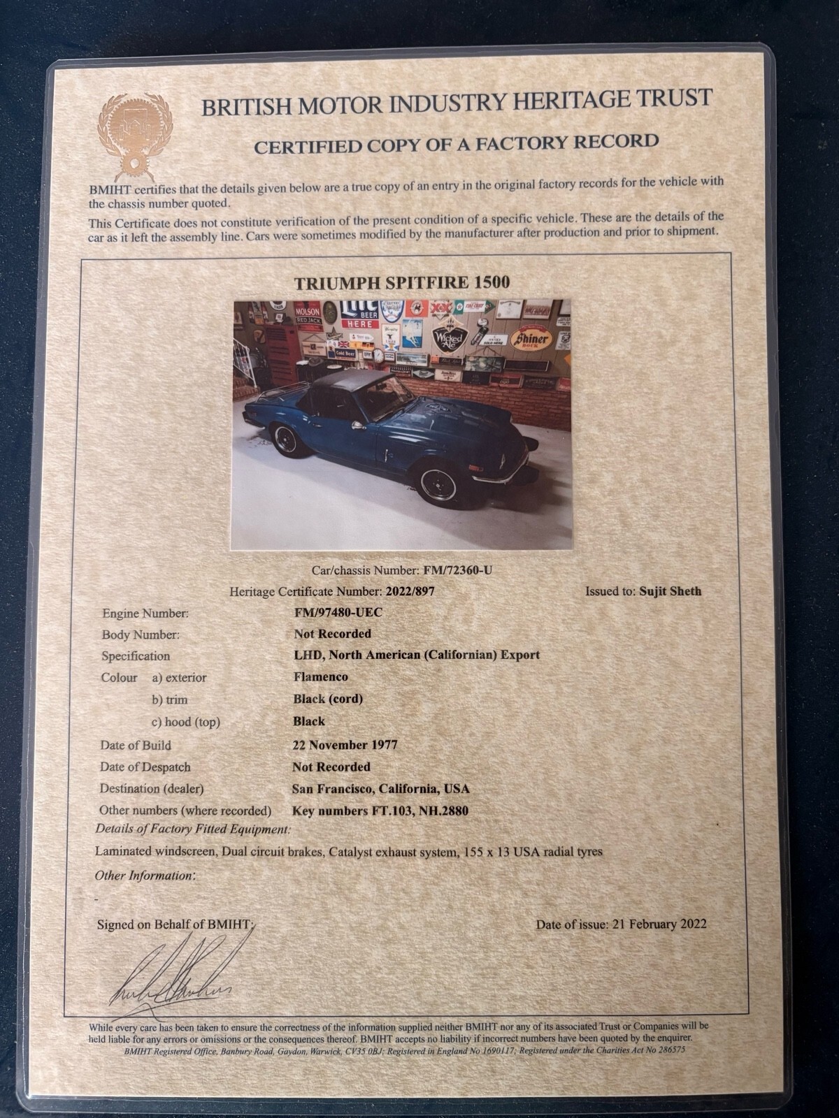 1978 Triumph Spitfire new leather interior - photo 8