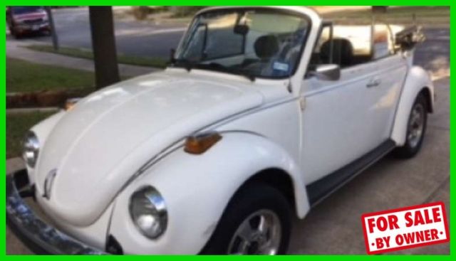 1978 Volkswagen Beetle Convertible 1600cc 4-Cyl Gas 4-Speed Manual RWD TX c84263 1978 Volkswagen Beetle - Classic Convertible