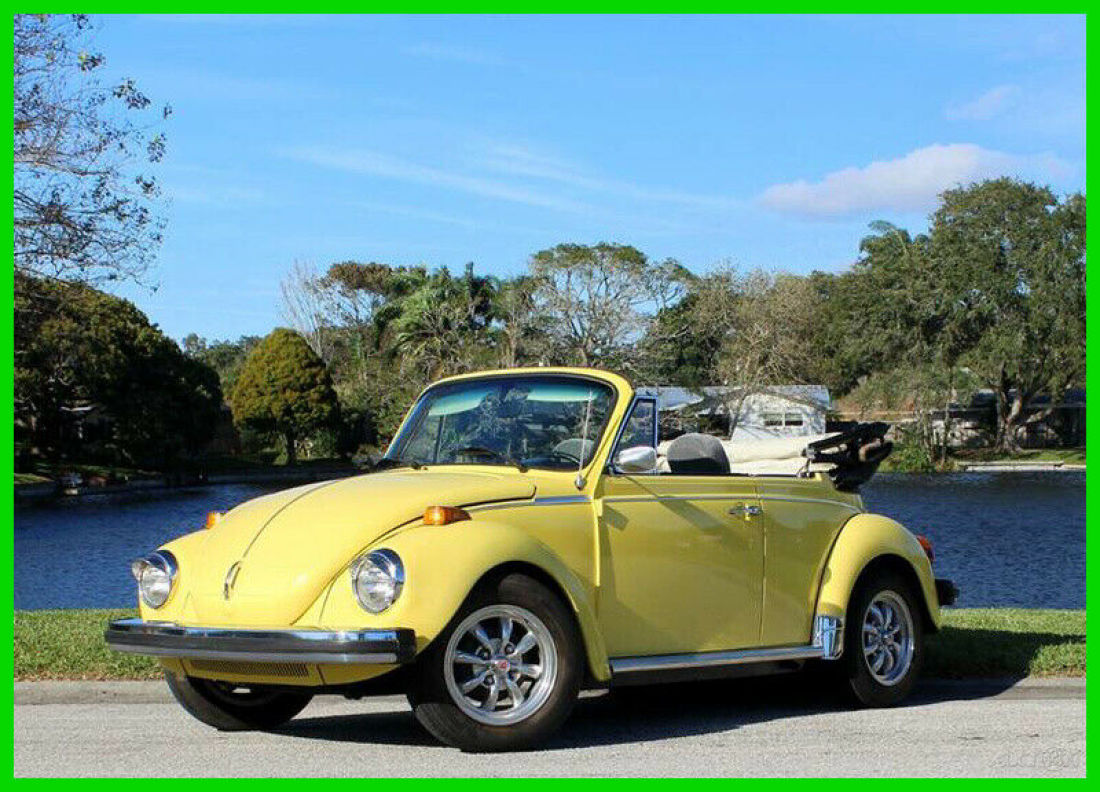 1978 Volkswagen Beetle Convertible Fuel injected AJ Code 1600cc 4 cylinder 1978 Volkswagen Beetle - Classic 15” polished Empi Style Wheels
