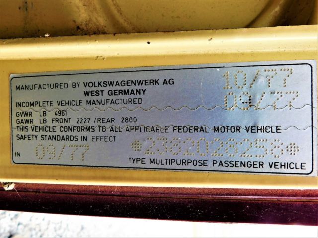 1978 Volkswagen Bus/Vanagon cloth seats - photo 6
