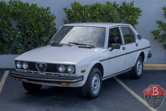 1979 Alfa Romeo Sport Sedan Alfetta 6574 Miles White 2.0 Liter 5 Speed Manual 1979 Alfa Romeo Sport Sedan Alfetta
