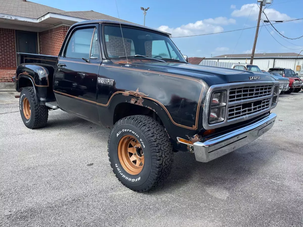 1979 Black Power Wagon Warlock! Great Patina for driver or restoration. V8/ 1979 Dodge W150 Power Wagon Warlock