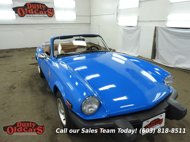 1979 Blue Runs Drives Body Inter VGood 1.5L I4 4 Spd Manual! 1979 Triumph Spitfire Runs Drives Body Inter VGood 1.5L I4 4 Spd Manual