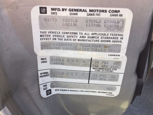 1979 Buick Park Avenue 2 DOOR - photo 3