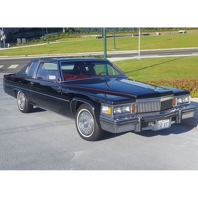 1979 Cadillac Coupe DeVille - Black Paint + Red Leather Interior 1979 Cadillac DeVille