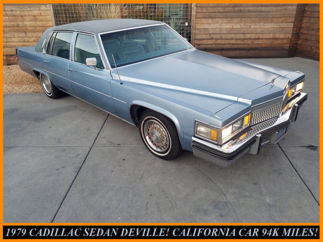 1979 CADILLAC SEDAN DEVILLE! 99.9% RUST-FREE BLUE PLATE CALIFORNIA CLASSIC! 1979 Cadillac DeVille SEDAN DEVILLE