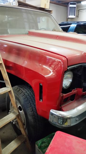1979 Chevrolet 1 Ton Dually 4 Wheel Drive --Red / Red Interior -New Paint 1979 Chevrolet C/K Pickup 3500