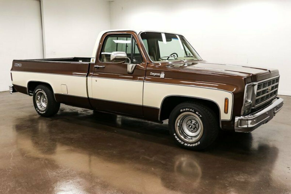 1979 Chevrolet C10 Big 10 Cheyenne 71631 Miles Brown Truck 350 Chevrolet V8 Turb 1979 Chevrolet C-10 Big 10 Cheyenne