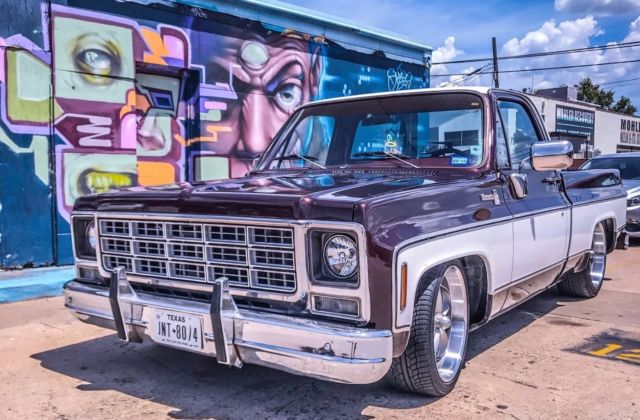 1979 Chevrolet c10 LS Swapped Shortbed Two Tone Brown and White Vintage Air SWB 1979 Chevrolet C-10 Silverado