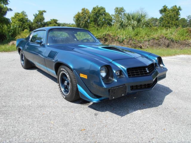 1979 Chevrolet Camaro Z/28,Blue,4 spd,T-tops,Cold AC,45K Doc.Miles, MUST SEE!!! 1979 Chevrolet Camaro Z/28 45K Actual Miles