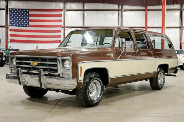 1979 Chevrolet Suburban Silverado 83332 Miles Tan / Brown Station Wagon 454ci V8 1979 Chevrolet Suburban Silverado