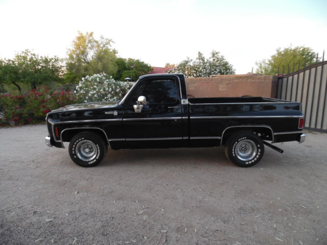 1979 Chevrolet C-10  Short Bed Heavy Half 454 AT AC LOADED Black Rare - photo 3