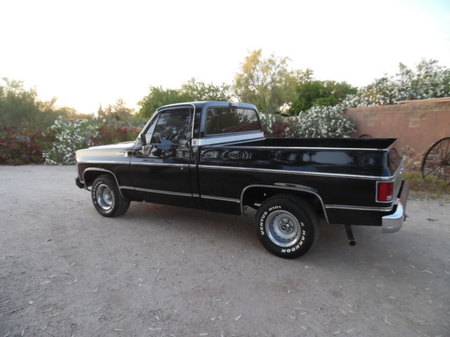 1979 Chevrolet C-10  Short Bed Heavy Half 454 AT AC LOADED Black Rare - photo 5