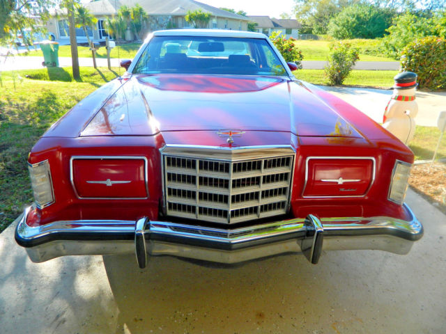 1979 Classic Ford Thunderbird, The Last Heavy Metal - Cherry Red 302 V8 1979 Ford Thunderbird Town Landau