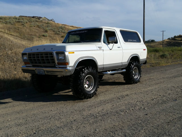 1979 Ford Bronco f150 Ranger XLT 4x4 lifted with pearl in the paint a must see 1979 Ford Bronco xlt