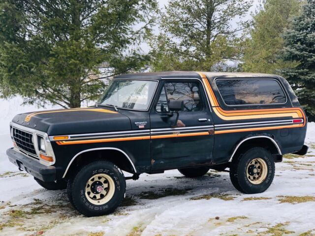 1979 Ford Bronco SUV Black 4WD Automatic Free Wheel 1979 Ford Bronco Free Wheel