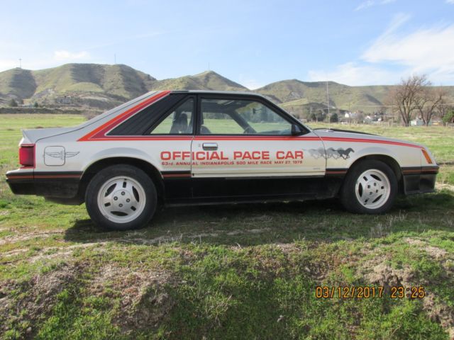 1979 FORD COBRA 2.4L OFFICIAL PACE CAR 63RD ANNUAL INDY 500 MAY 27,1979 1979 Ford Mustang
