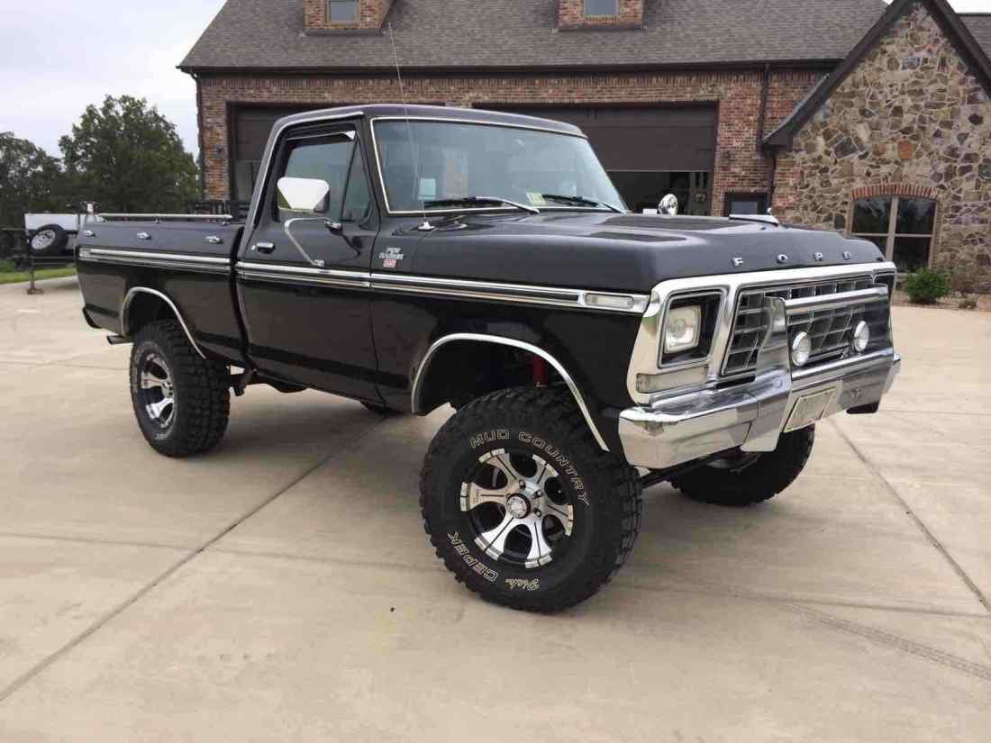 1979 Ford F150 Pickup Black 4WD Automatic XLT 1979 Ford F150 XLT