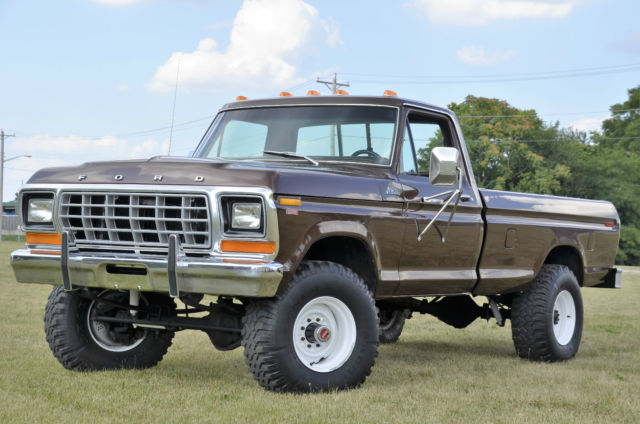 1979 FORD F250 4X4 6CYL 4SPD DANA 60 FRONT AND REAR AXLES RANGER VERY NICE TRUCK 1979 Ford F-250 RANGER