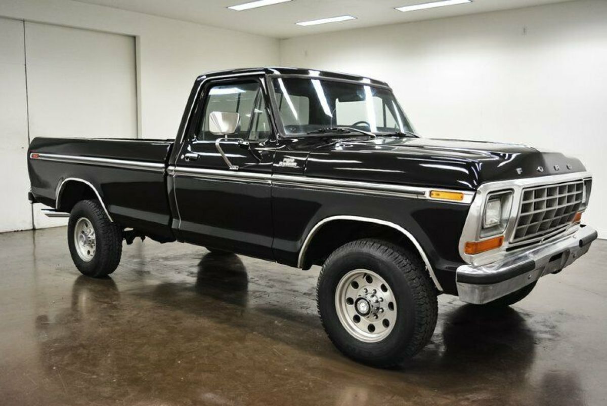 1979 Ford F250 54723 Miles Black Truck 460 Big Block V8 C6 Automatic 1979 Ford F-250