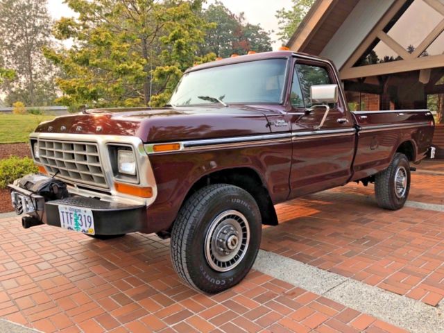 1979 Ford F250 F350 XLT Custom 5.8L 351M and the 6.6L 400 V8 Gas 5-Spd 4x4 4wd 1979 Ford F-350 Custom 1-Ton Regular Cab Long Bed 4wd
