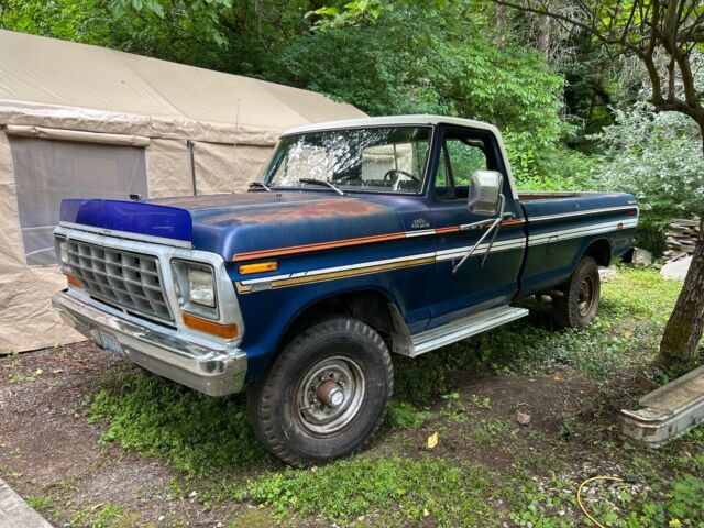 1979 Ford F350 Pickup Blue 4WD Automatic Explorer 1979 Ford F350 Explorer