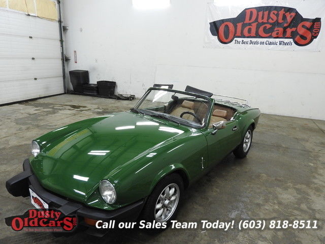 1979 Green Runs Drives Body Inter VGood 1.8L I4 4spd manual! 1979 Triumph Spitfire Runs Drives Body Inter VGood 1.8L I4 4spd manual