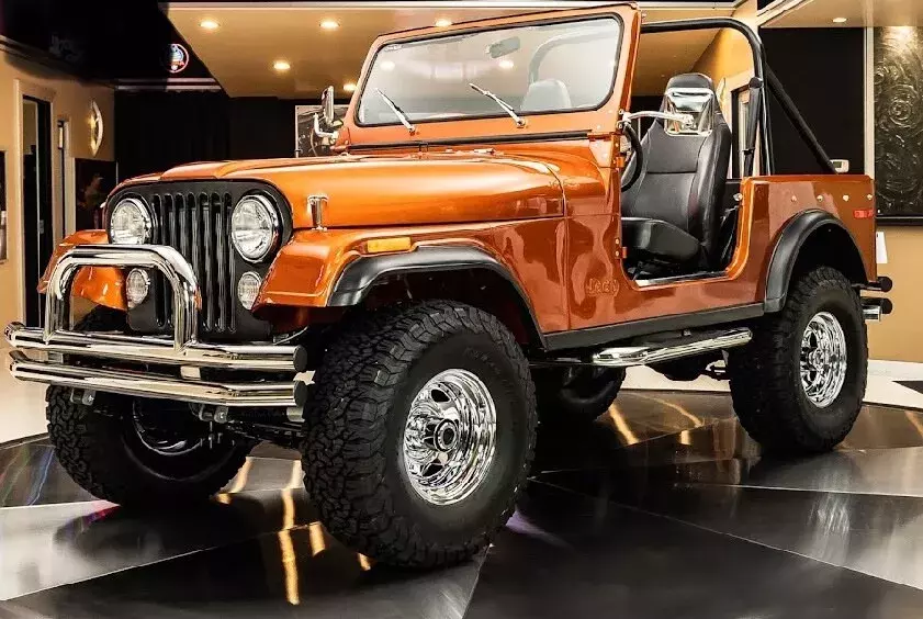 1979 Jeep CJ-7 Burnt Orange over Black