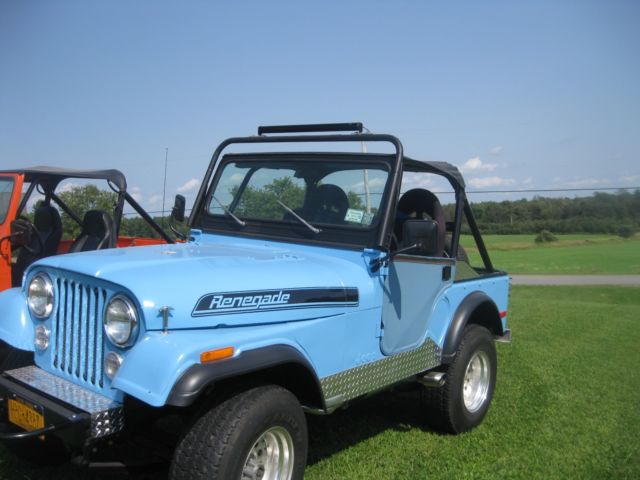 1979 Jeep cj5 304 C.I. bored .040 over ceramic coated fenderwell headers cage 1979 Jeep CJ