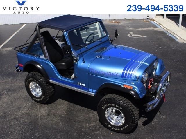 1979 Jeep CJ5 Renegade 1 Miles Blue V8 Manual 1979 Jeep CJ Renegade