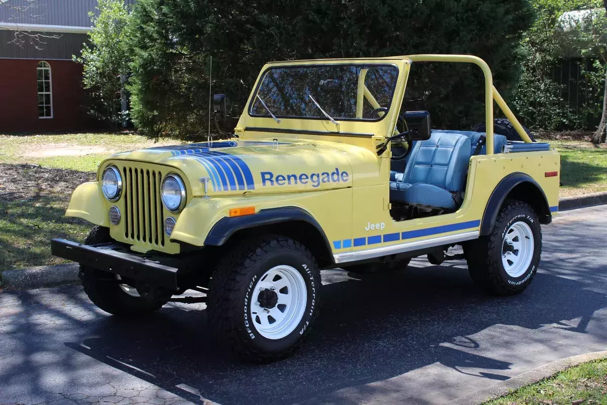 1979 Jeep CJ7 Renegade 69k Miles Saxon Yellow Blue Denim 1979 Jeep CJ Renegade 69k Miles Saxon Yellow Blue Denim