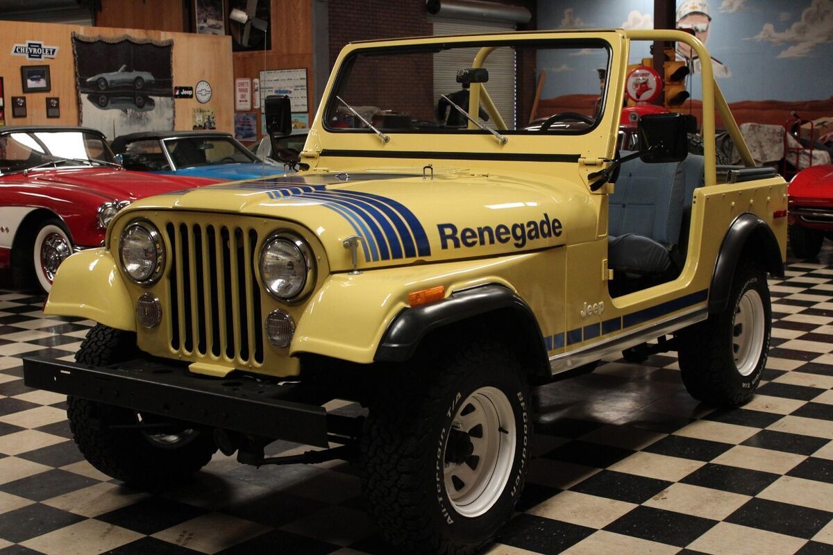 1979 Jeep CJ Renegade 69k Miles Saxon Yellow Blue Denim - photo 8