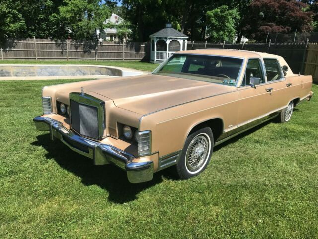 1979 Lincoln Continental, 34,000 Original Miles, Barn Find, Runs Excellent, Tan 1979 Lincoln Continental