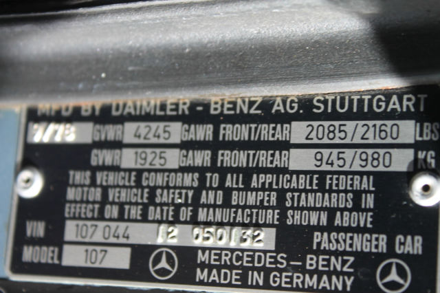 1979 Mercedes-Benz SL-Class SL450 - photo 9