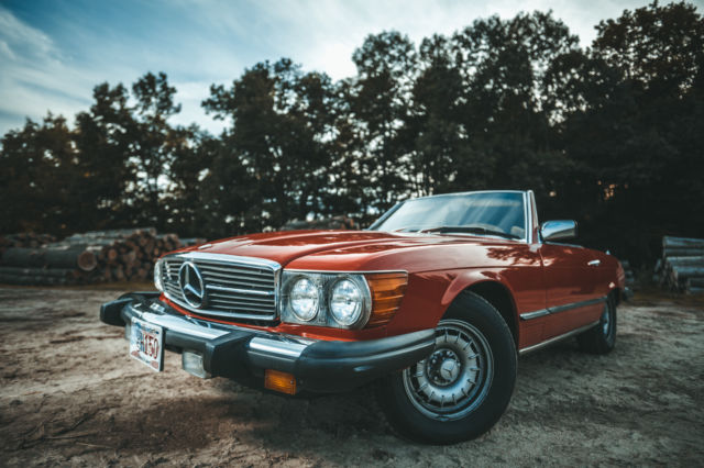 1979 Mercedes-Benz SL-Class 450SL Roadster - Convertible RED 1979 Mercedes-Benz SL-Class 450SL