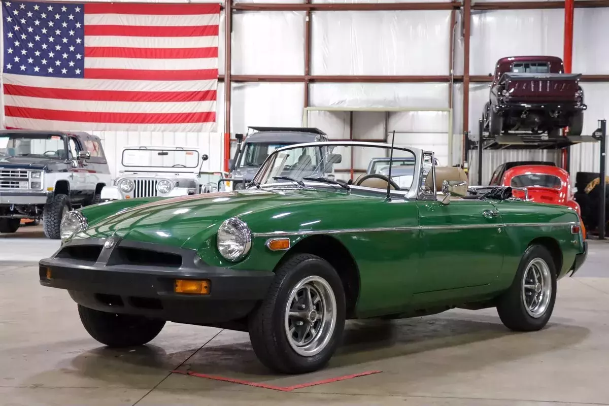 1979 MG B Convertible 48434 Miles Brooklands Green Convertible 1.8L I4 1979 MG MGB Convertible