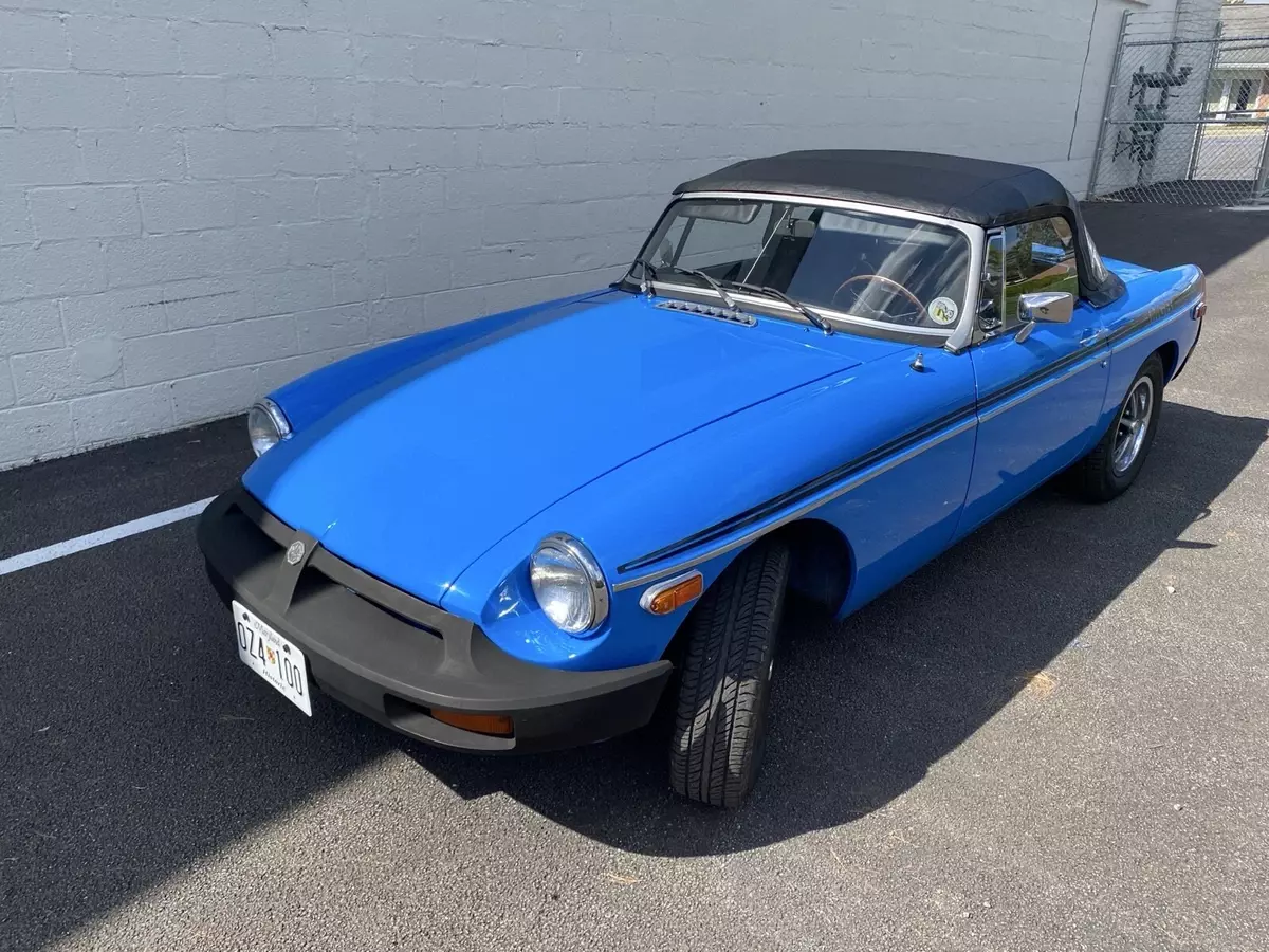 1979 MG B Convertible Blue 1979 MG B