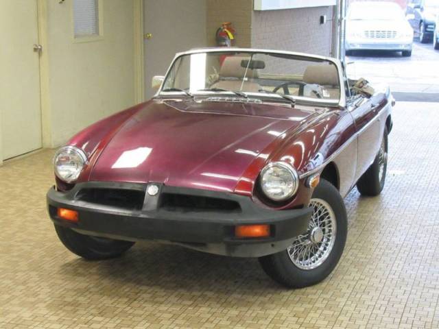 1979 MG MGB Midget 82452 Miles Burgundy Convertible 4 CYLINDER 1.8L Manual 1979 MG MGB Midget