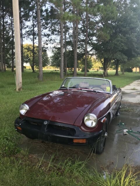 1979 MG MGB Rubber Bumper Project Car 1979 MG MGB Rubber Bumper