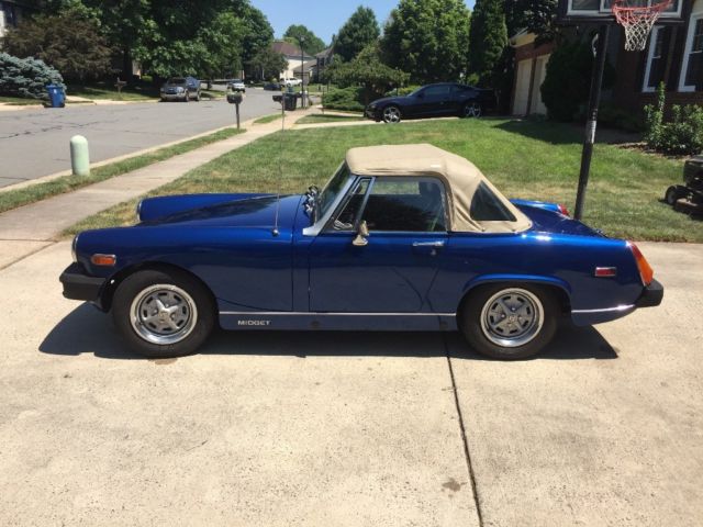 1979 MG Midget Frame off Restored Show Quality Corvette Paint Garage Kept 1979 MG Midget