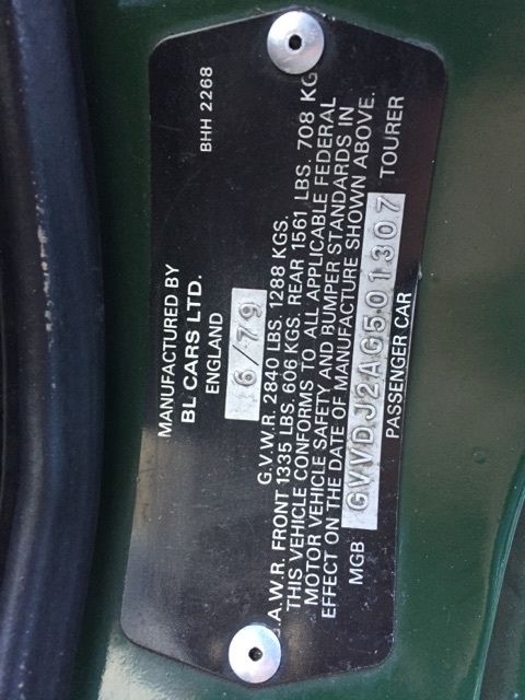 1979 MG MGB - photo 7