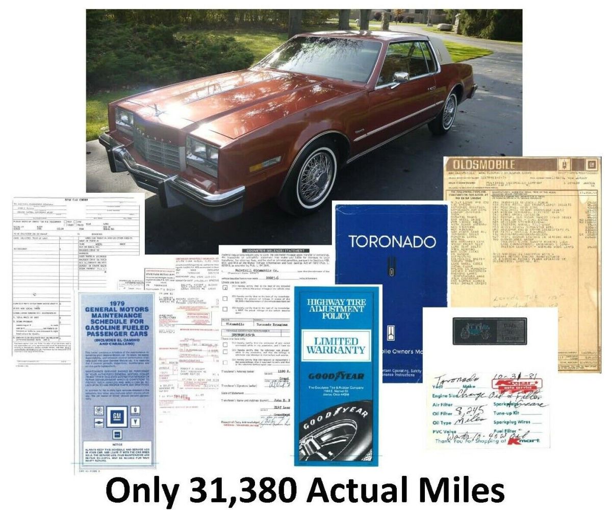 1979 Oldsmobile Toronado Brougham Coupe Only 31,398 Actual Miles! DOCUMENTED 1979 Oldsmobile Toronado