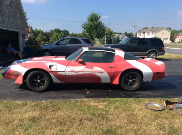1979 Pontiac Trans Am 6.6 Litre T-tops Project Car 1979 Pontiac Trans Am