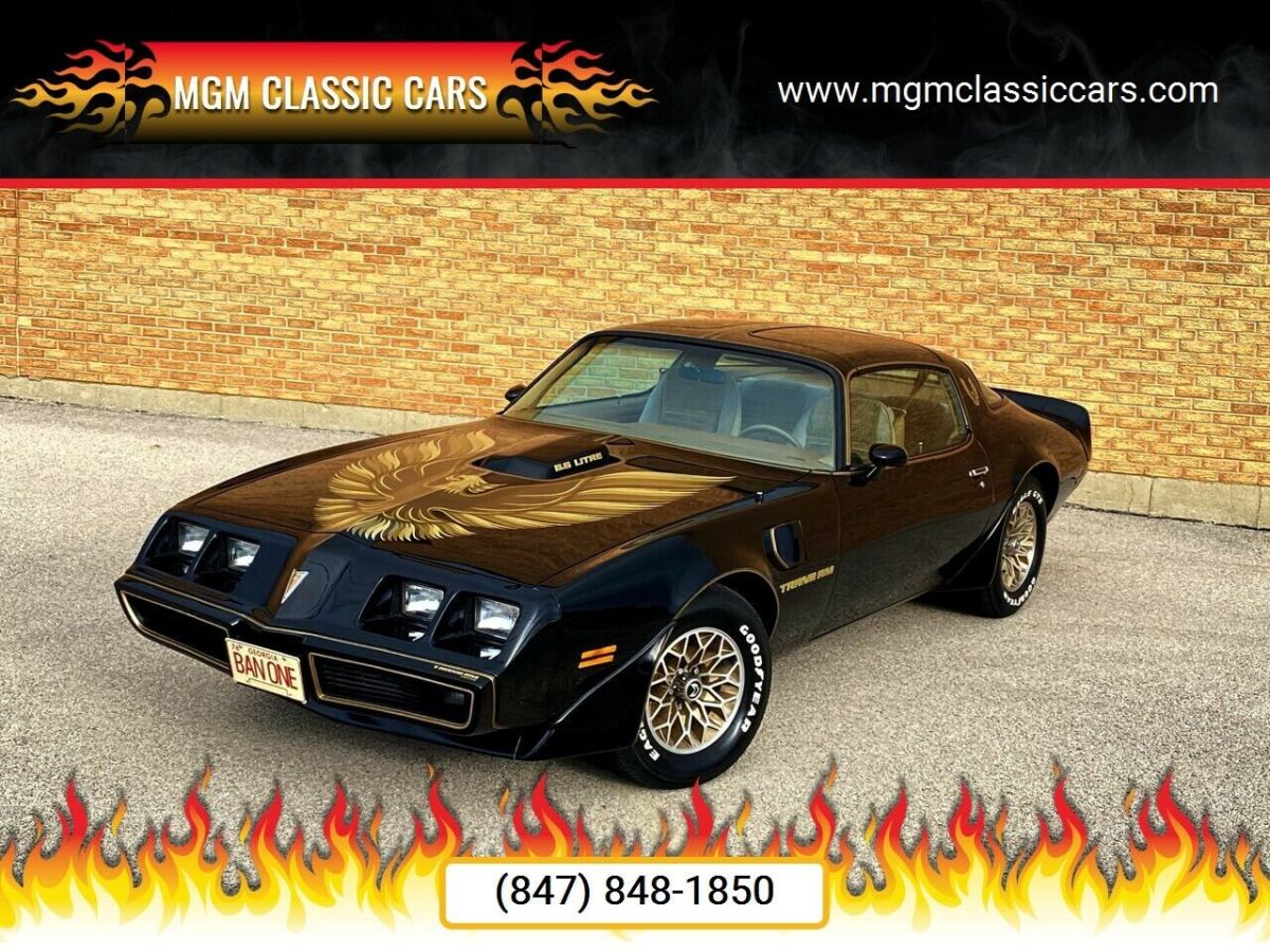 1979 Pontiac Trans Am WS4 T TOPS SMOKEY & BANDIT STARLIGHT BLACK